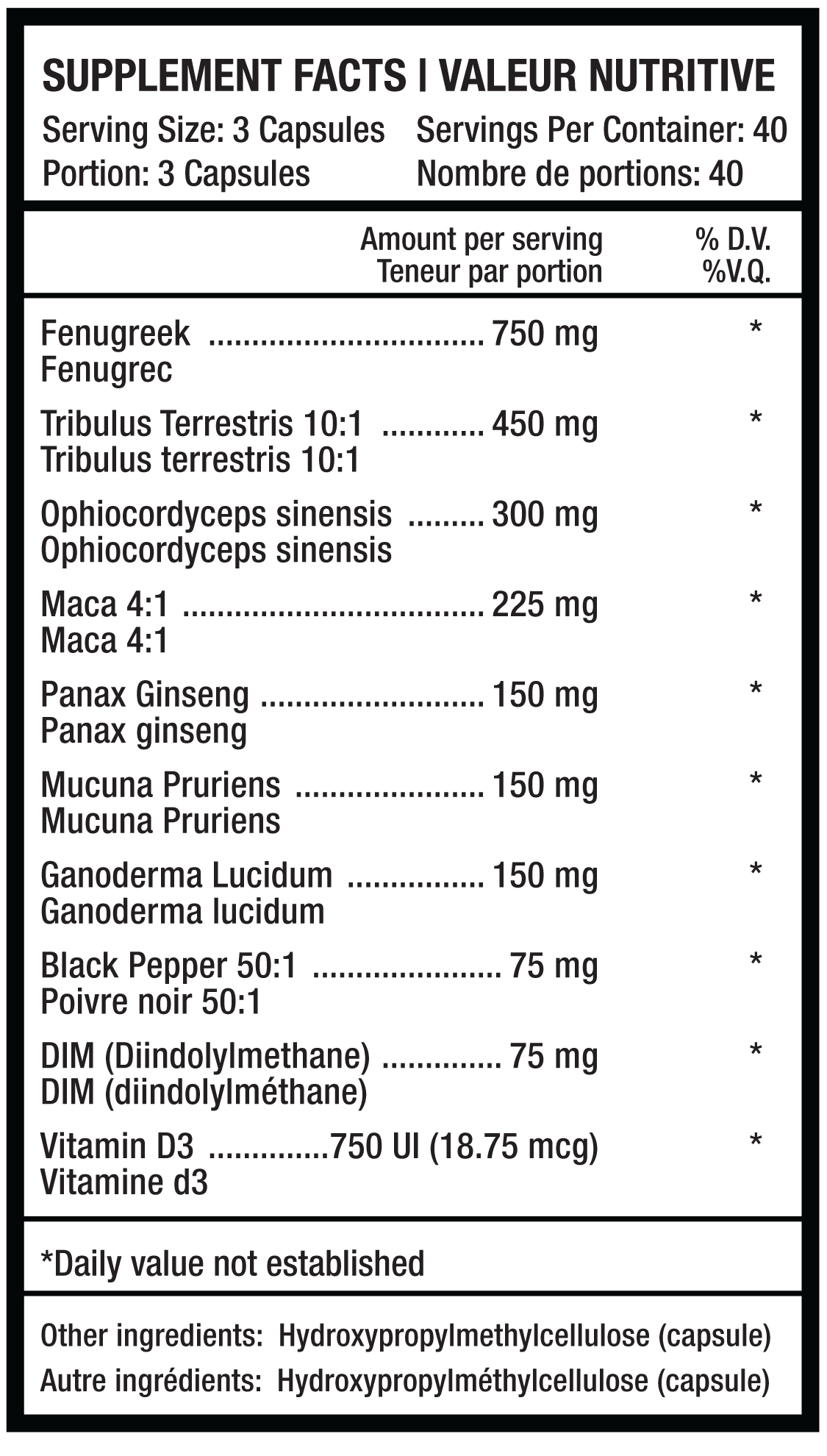 Titan Test 120 Capsules - Testosterone amplificator for Men