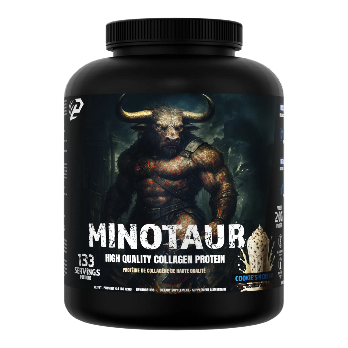 Minotaur Beef Protein 2kg - Collagen Beef Protein, 133 Servings