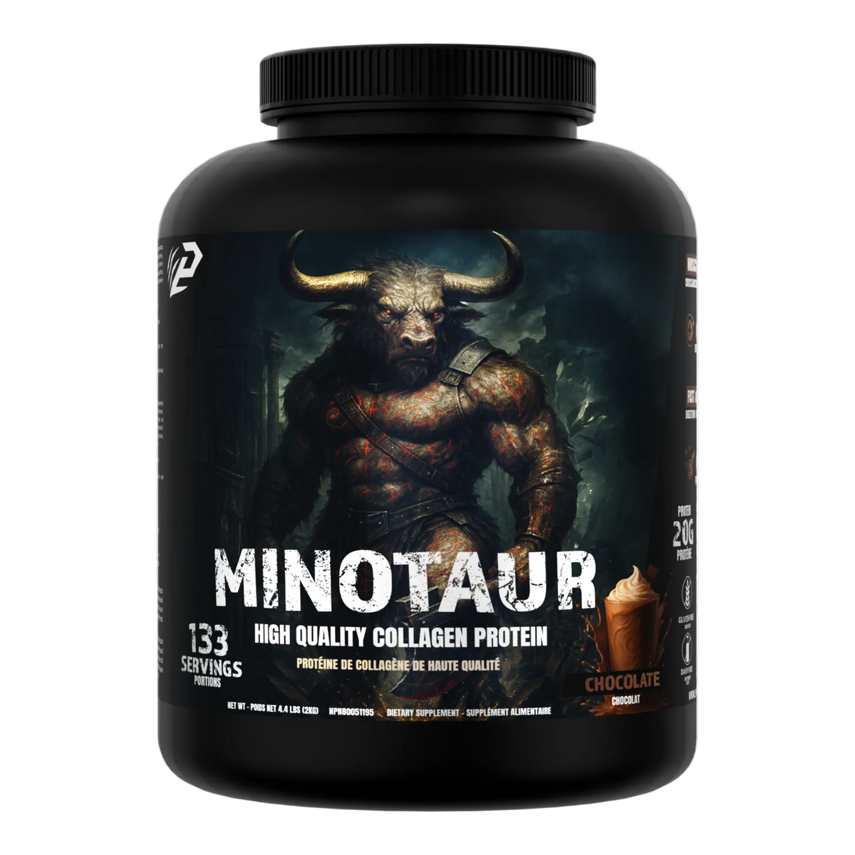 Minotaur Beef Protein 2kg - Collagen Beef Protein, 133 Servings