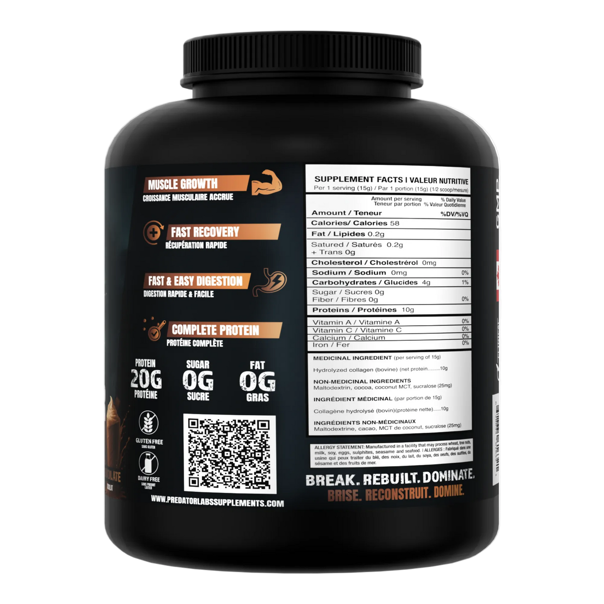 Minotaur Beef Protein 2kg - Collagen Beef Protein, 133 Servings