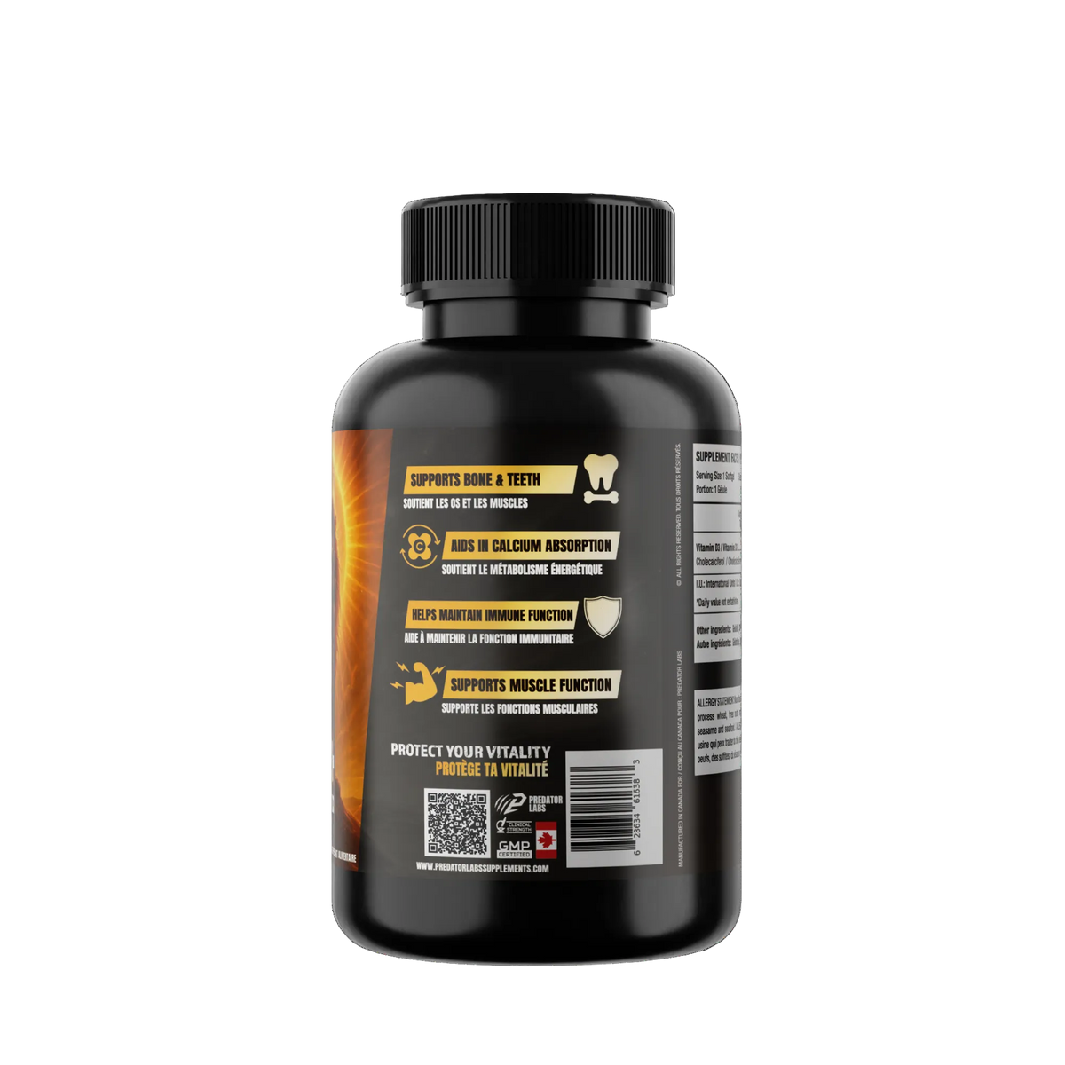 D3+ Pure Vitamin D3 Supplement 2,000 IU 120 Softgels