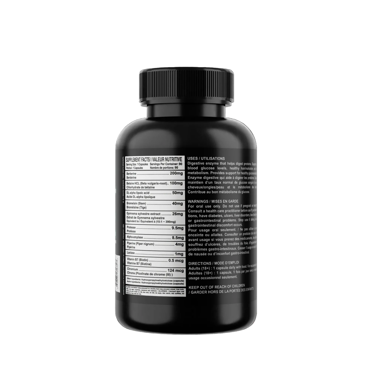 Glucobolism 90 capsules  Metabolisation and absorption Formula - Promotes glucose metabolism