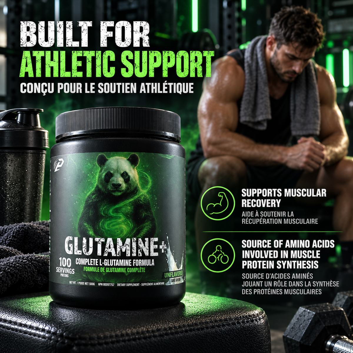 Glutamine + 100 servings, Unflavored …