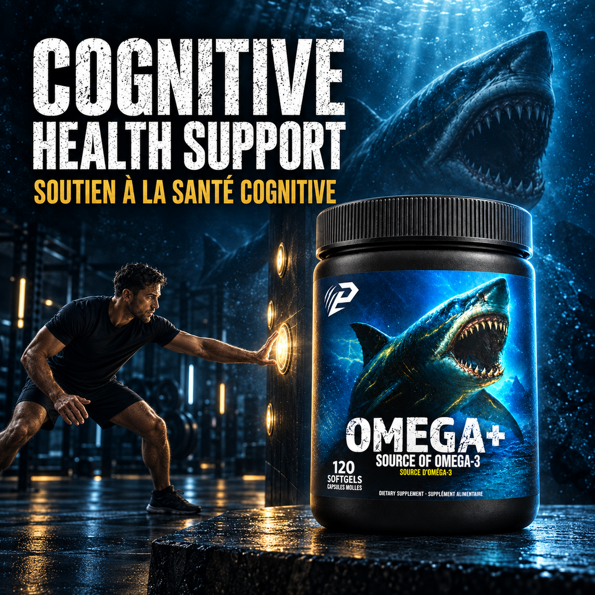 Omega 3+ 120 gels, 1000mg  Enhance cognitive health, Enhance mood balance