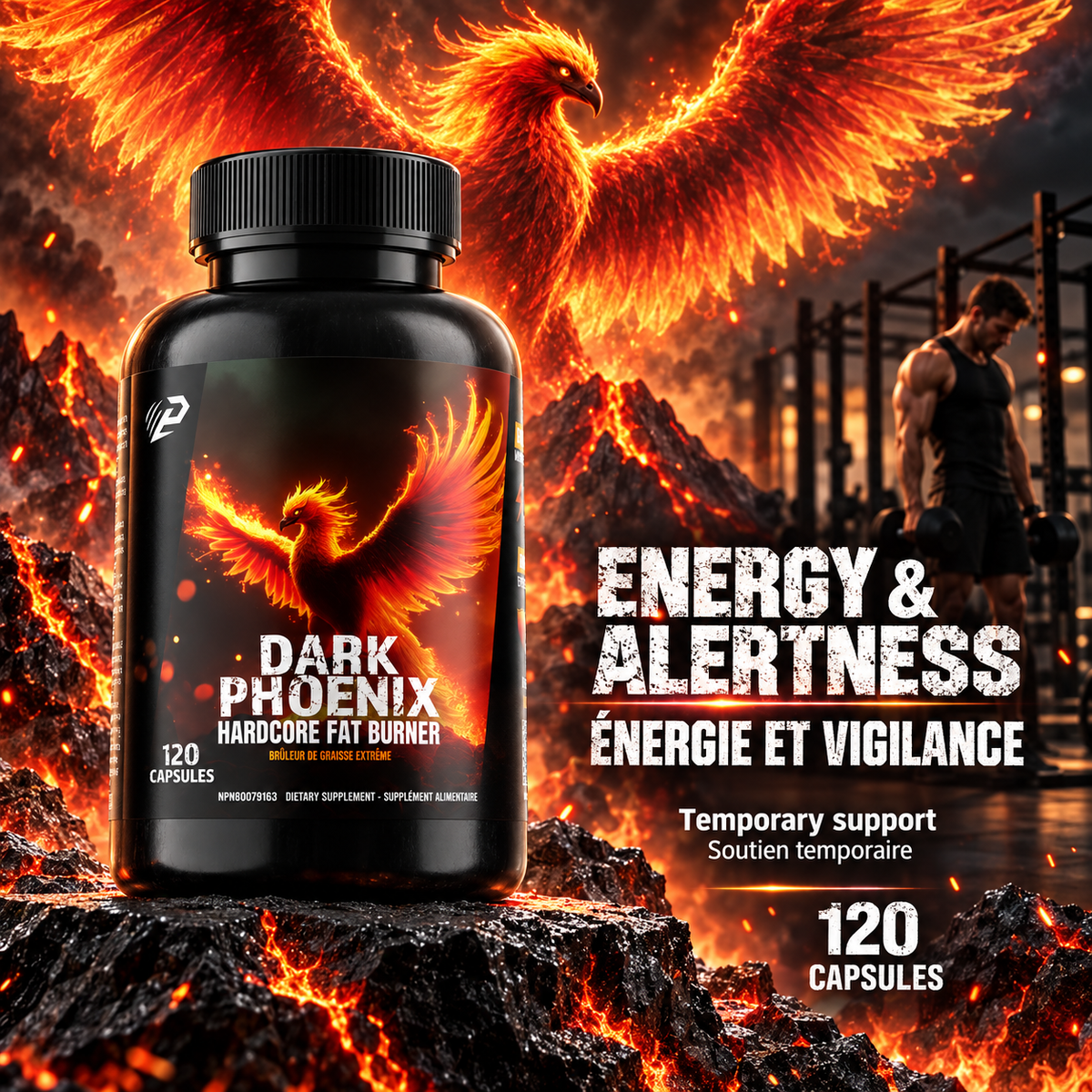 Dark Phoenix Hardcore Fat Burner 120 Capsules