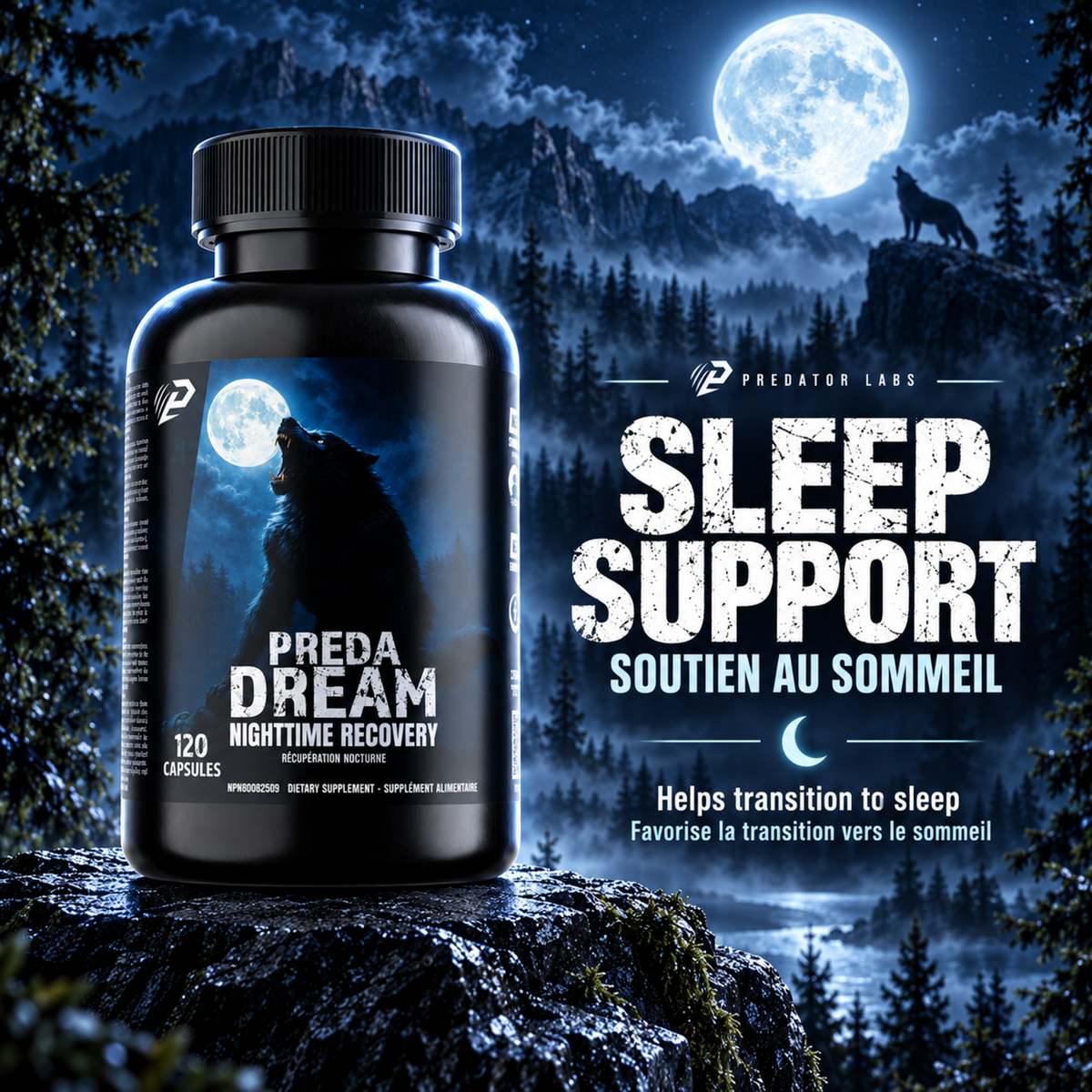 Preda Dream 120 capsules - Night Time Recovery Formula