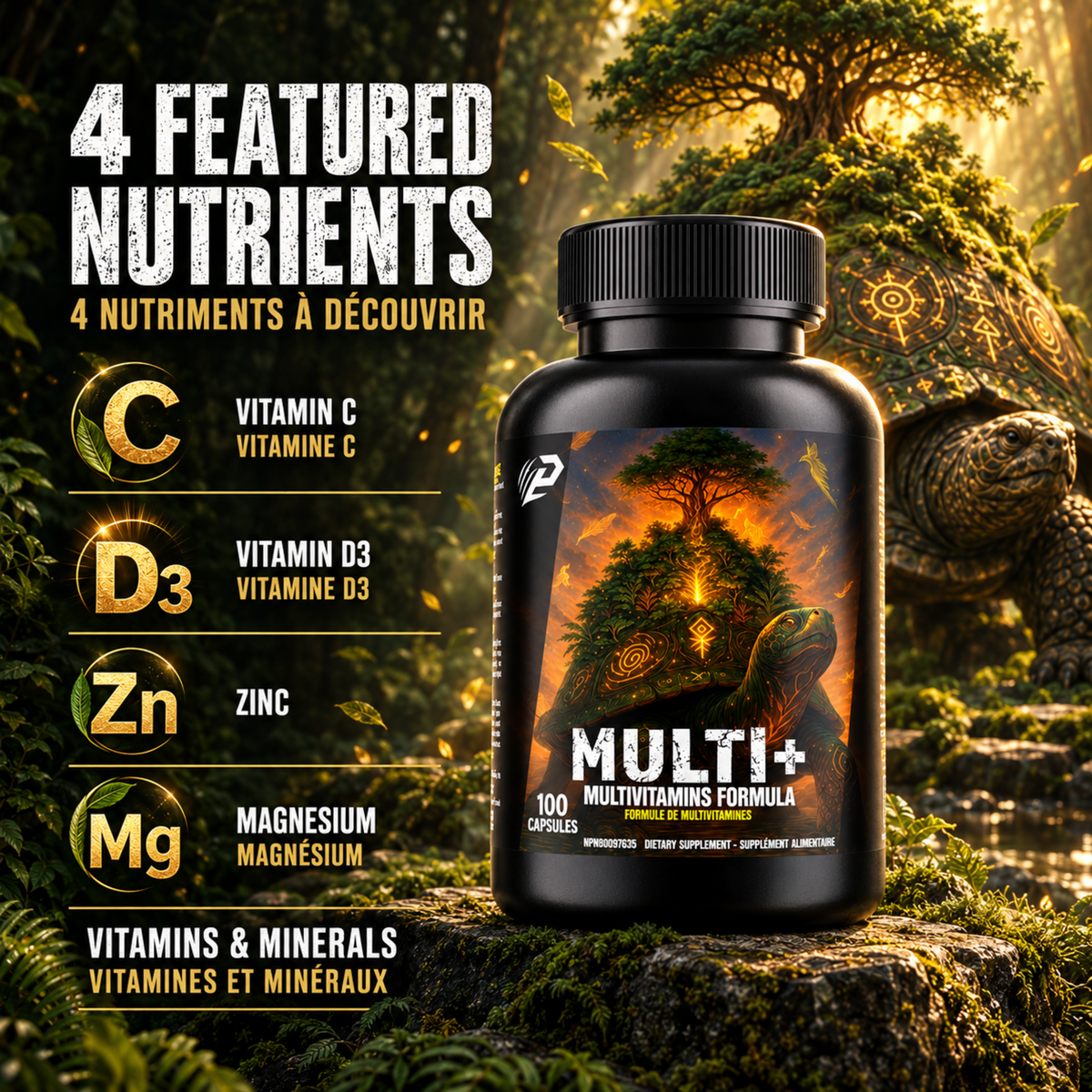 Multi + 100 capsules - Complete unisex formula, Multi+ is the ultimate vitamin complex