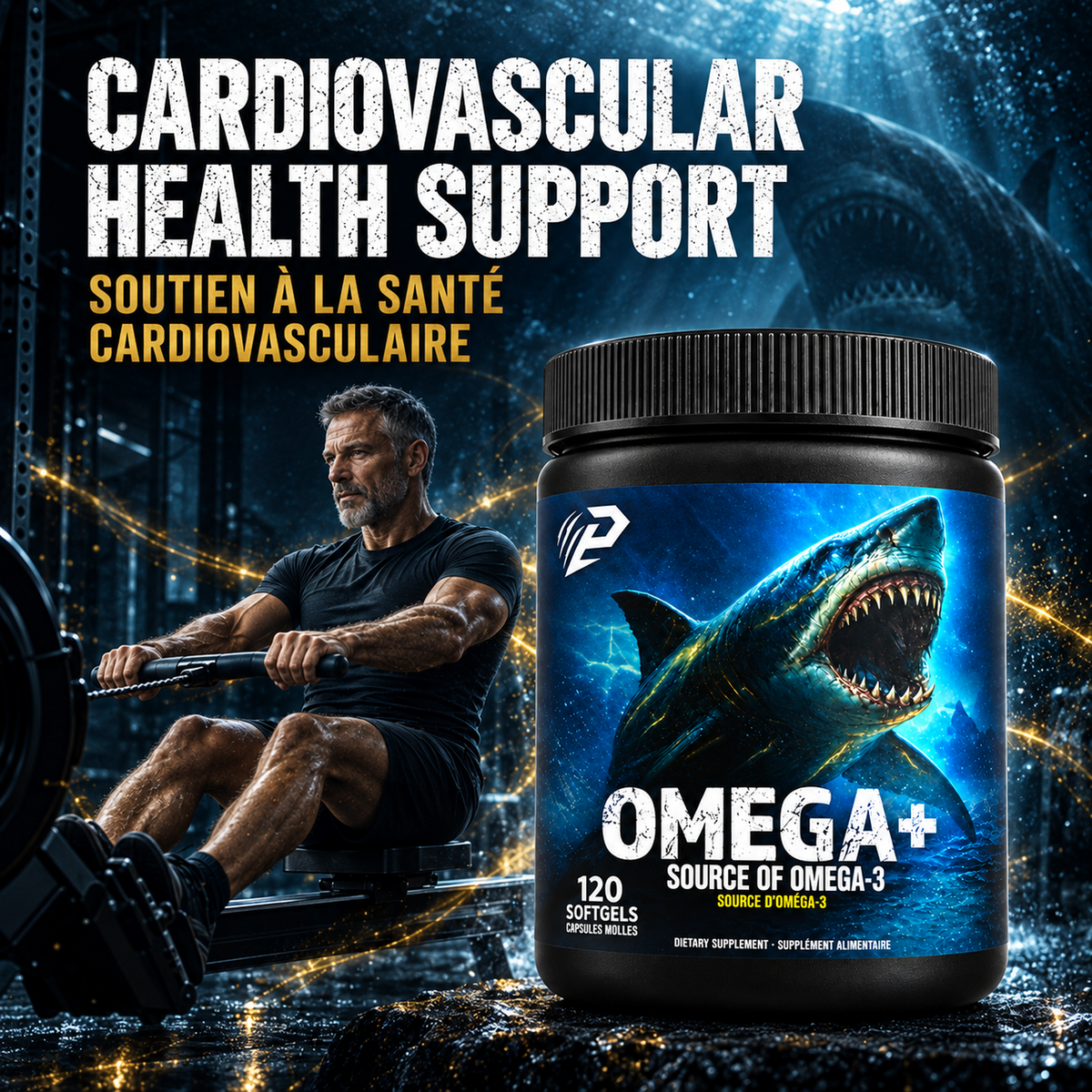 Omega 3+ 120 gels, 1000mg  Enhance cognitive health, Enhance mood balance