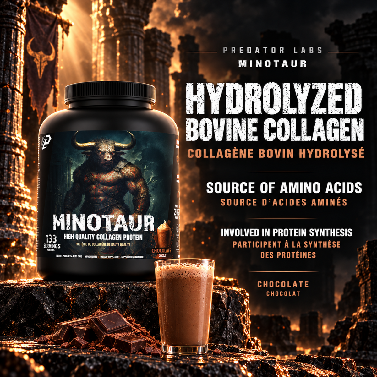 Minotaur Beef Protein 2kg - Collagen Beef Protein, 133 Servings
