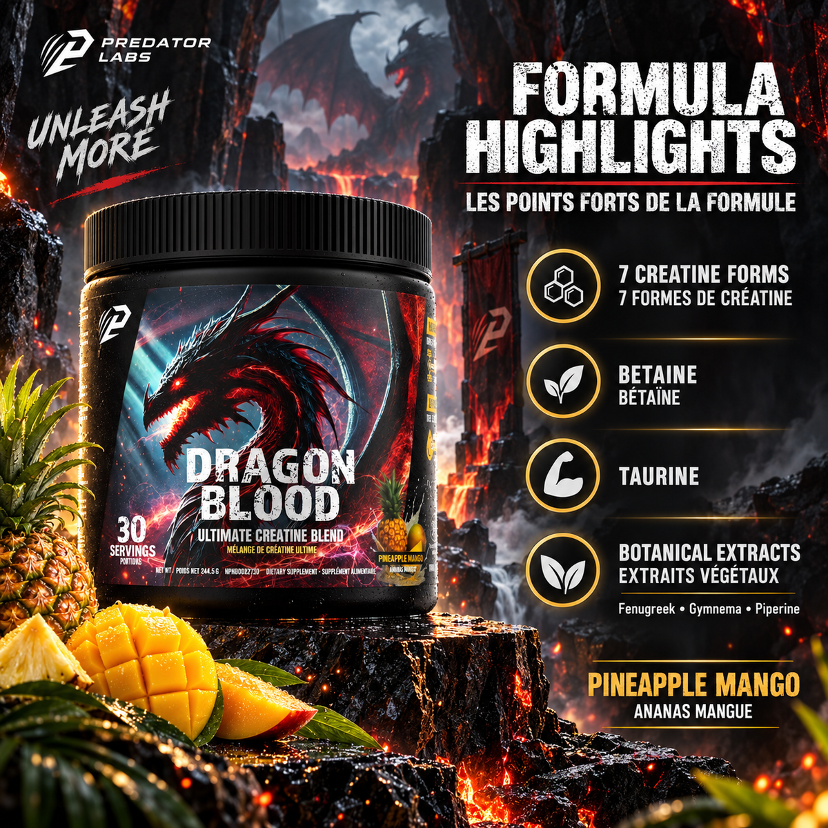 Dragons Blood -Ultimate Creatine Blend 245g, 30 servings