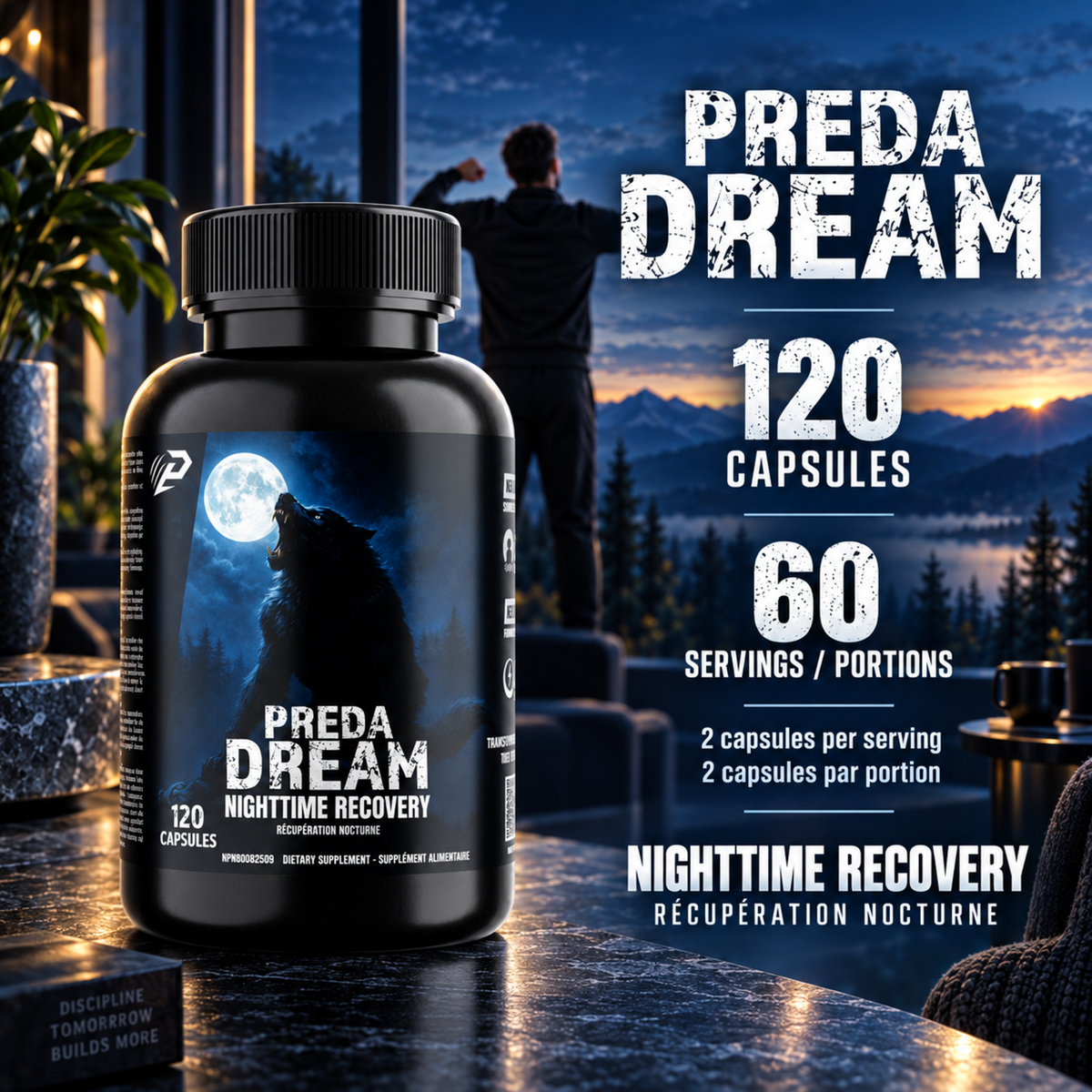 Preda Dream 120 capsules - Night Time Recovery Formula