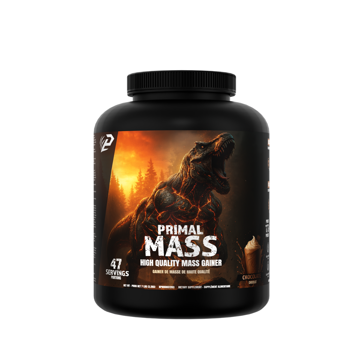 Primal Mass 7lbs - Mass gainer, Lactoserum protein 47 servings …
