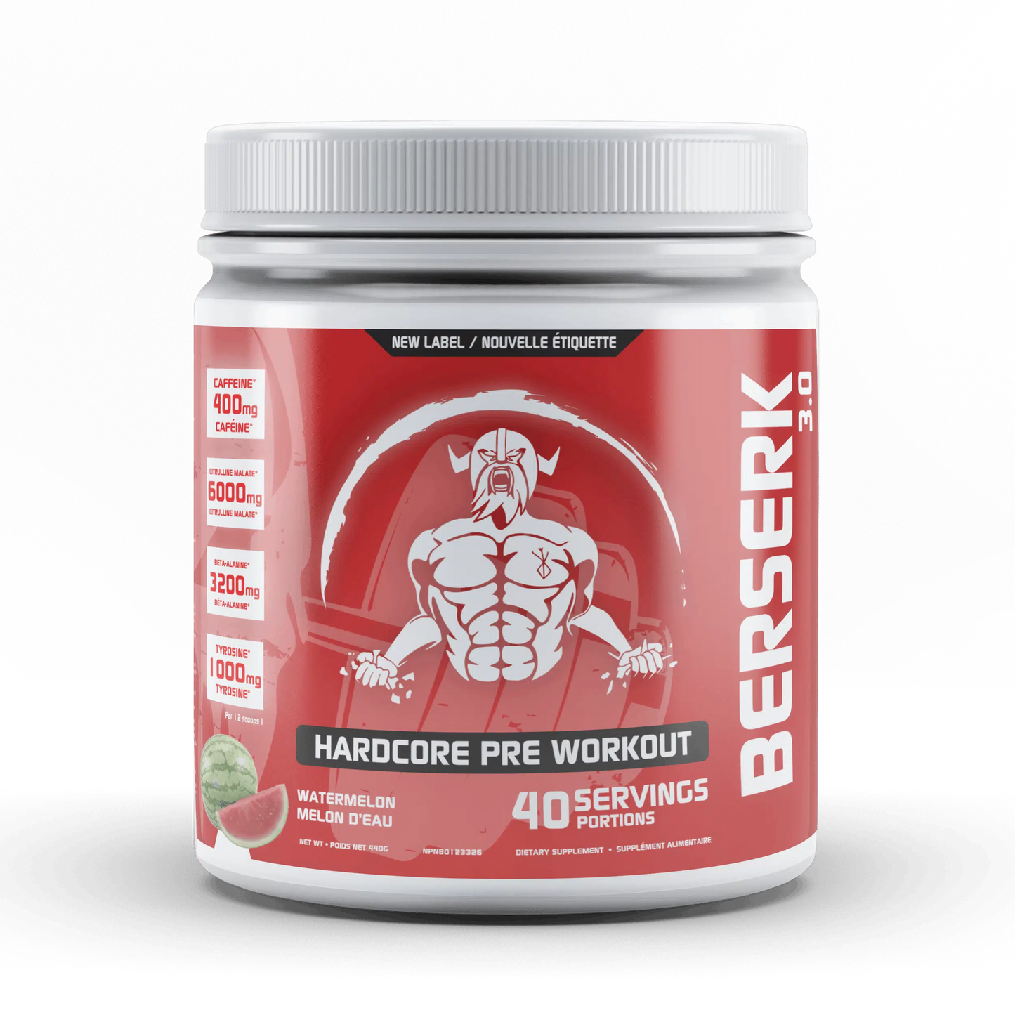 Predator Labs - Berserk 3.0 - Hardcore Pre-Workout, Energy and Pump Formula 40 Servings …