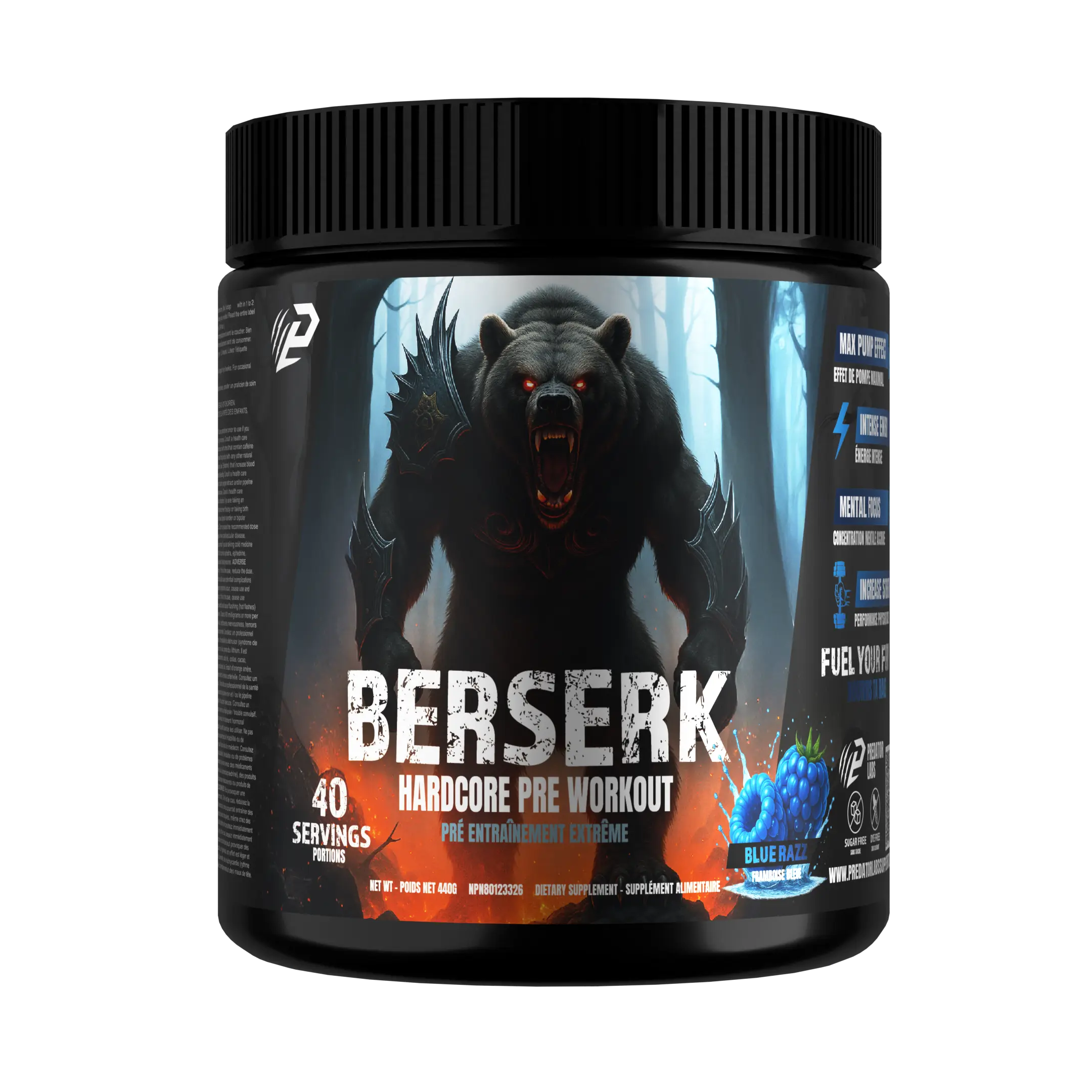 Berserk 3.0  Hardcore Pre-Workout, Energy and Pump Formula 40 Servings