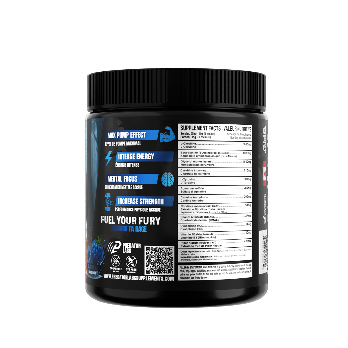 Berserk 3.0  Hardcore Pre-Workout, Energy and Pump Formula 40 Servings