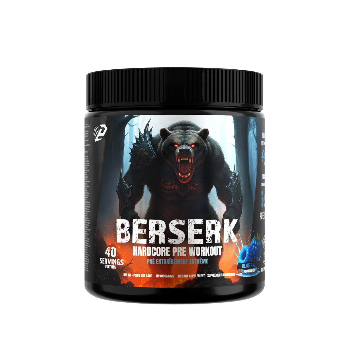 Berserk 3.0  Hardcore Pre-Workout, Energy and Pump Formula 40 Servings