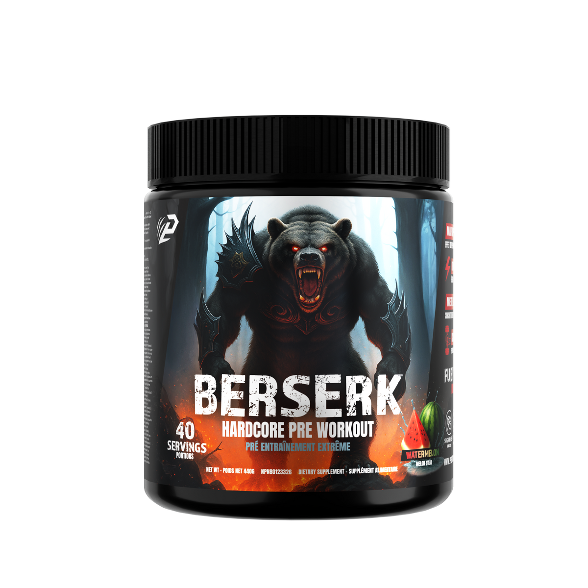 Berserk 3.0  Hardcore Pre-Workout, Energy and Pump Formula 40 Servings