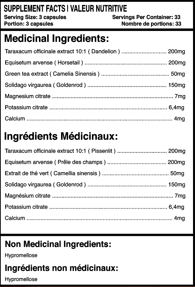 Hydratight Synergetic Diuretic 100 Capsules