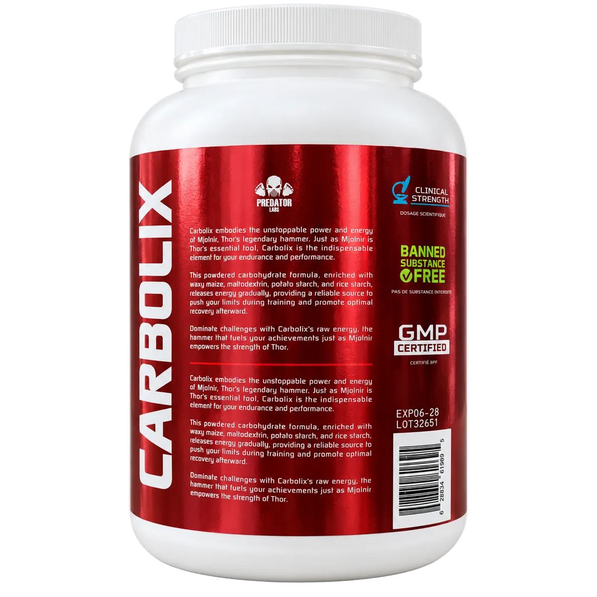 Carbolix 2kg - Carbohydrate Endurance formula - 40 servings