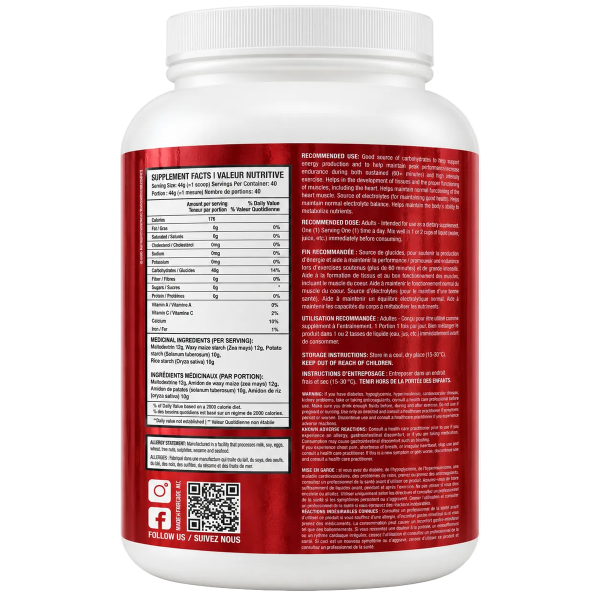 Carbolix 2kg - Carbohydrate Endurance formula - 40 servings