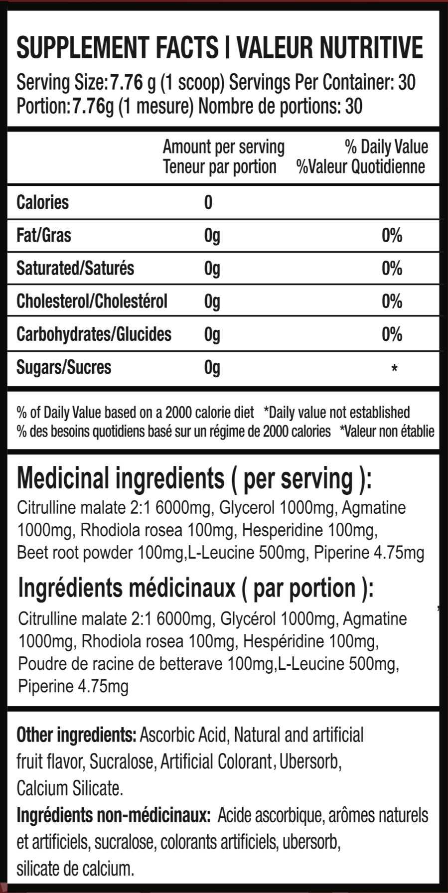 Eternal Pump All In one No-Stim Pump Formula 30 servings