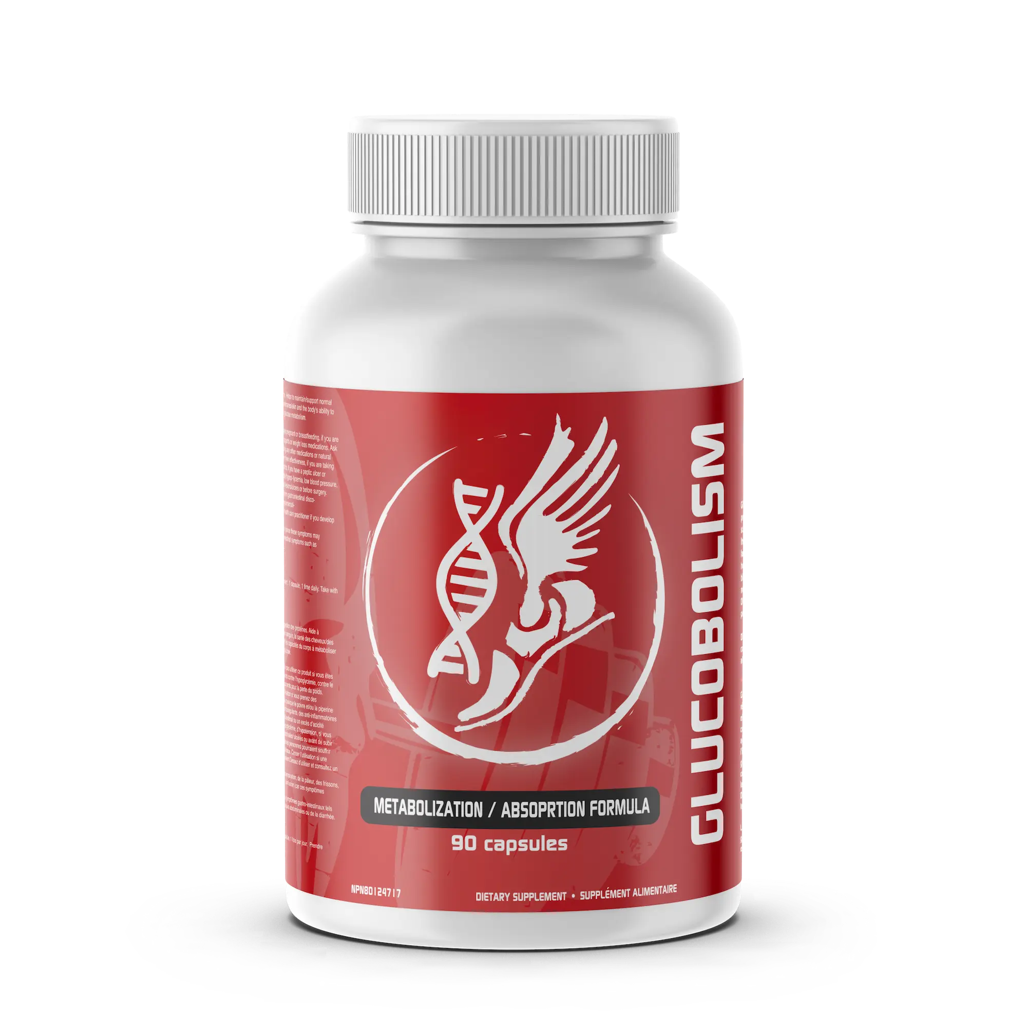 Glucobolism 90 capsules  Metabolisation and absorption Formula - Promotes glucose metabolism