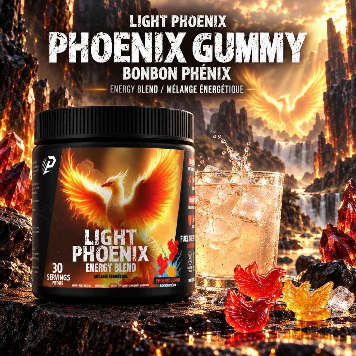 Light Phoenix  Low stim energy fat burner 30 Servings