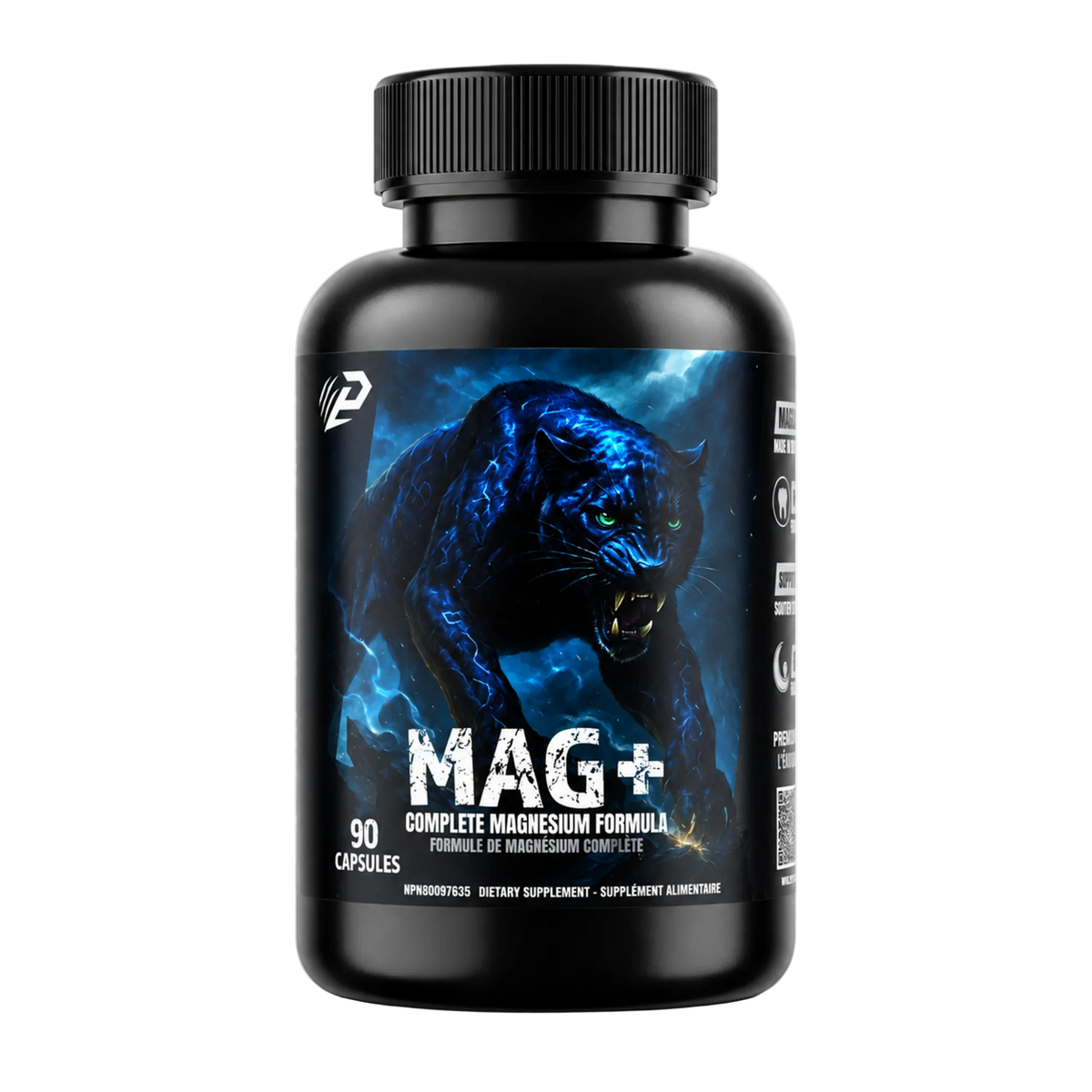Mag+, superior magnesium formula 90 capsules,