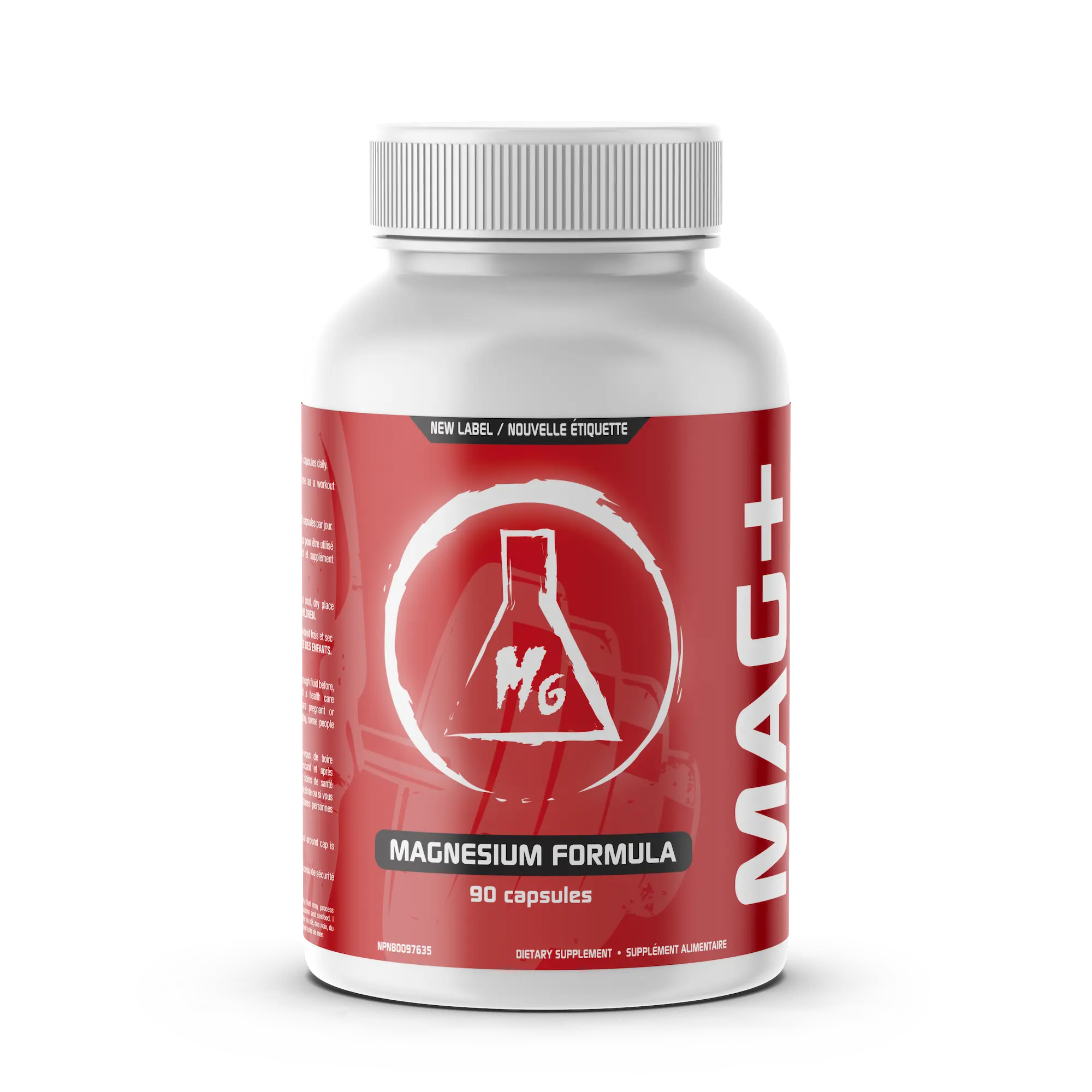 Mag+, superior magnesium formula 90 capsules,