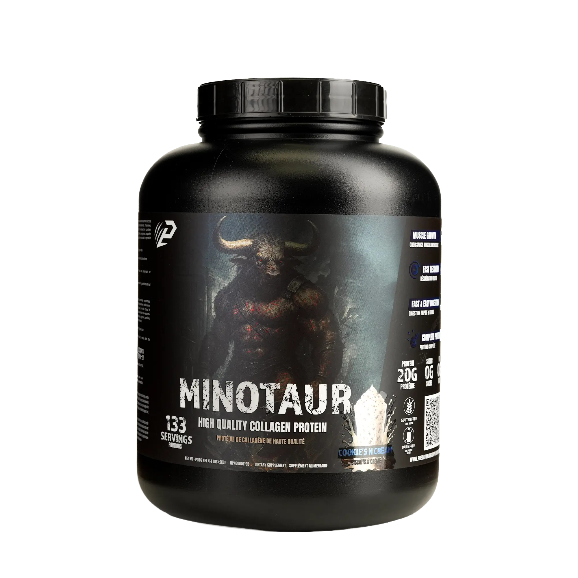 Minotaur Beef Protein 2kg - Collagen Beef Protein, 133 Servings