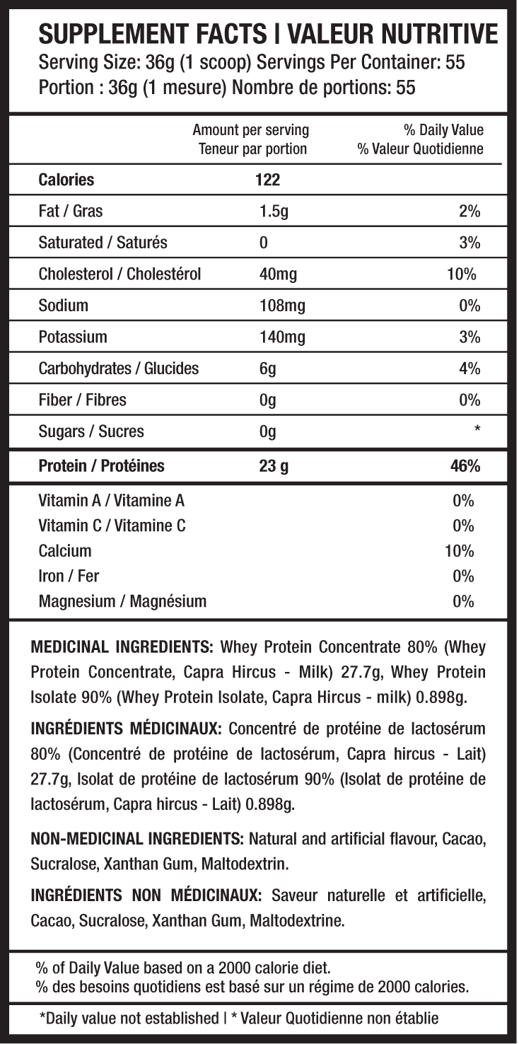Predator Whey 2kg - Whey and isolate lactoserum protein powder Blend, 55 servings,