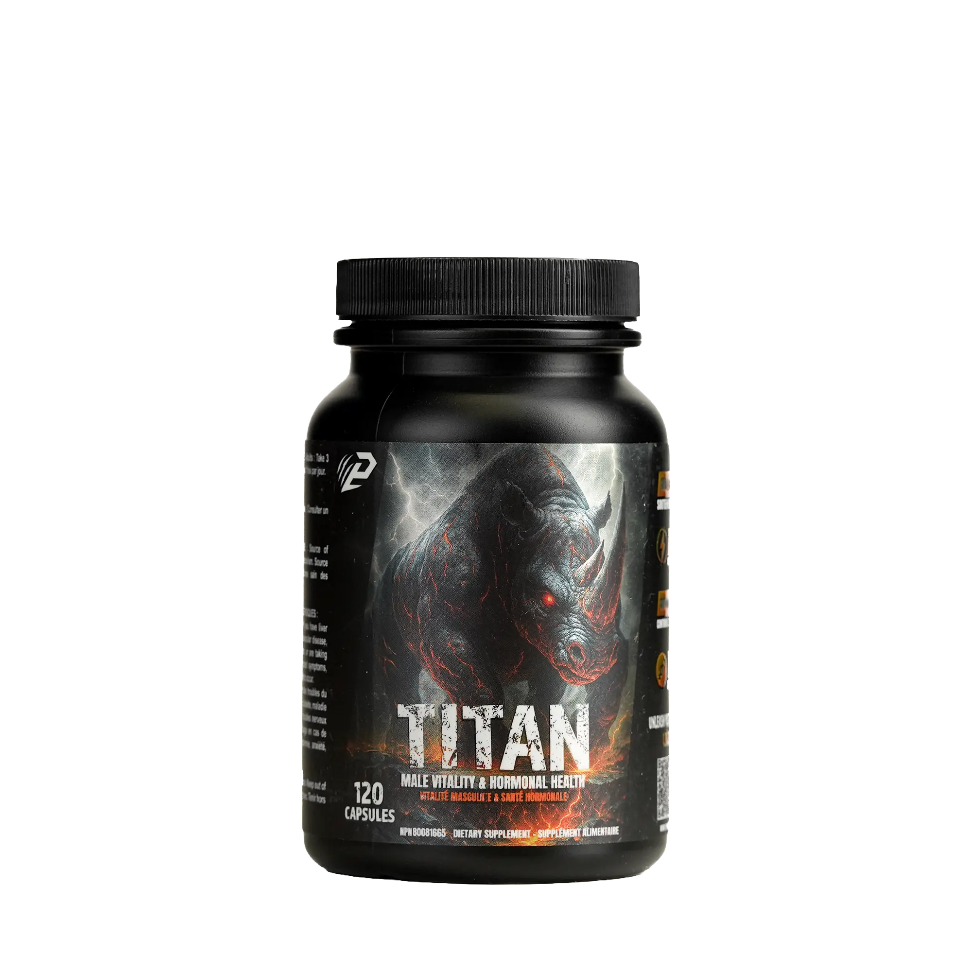 Titan Test 120 Capsules - Testosterone amplificator for Men
