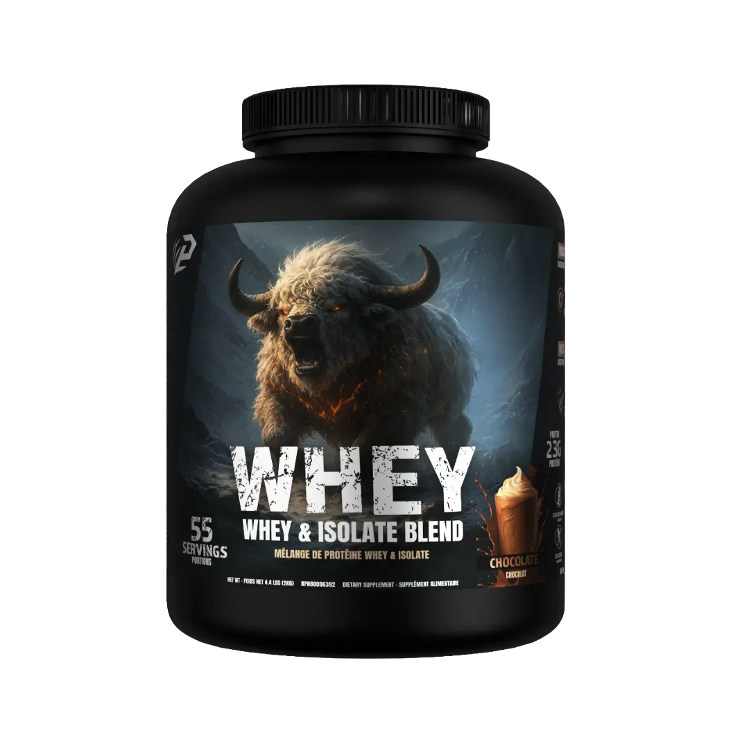 Predator Whey 2kg - Whey and isolate lactoserum protein powder Blend, 55 servings,