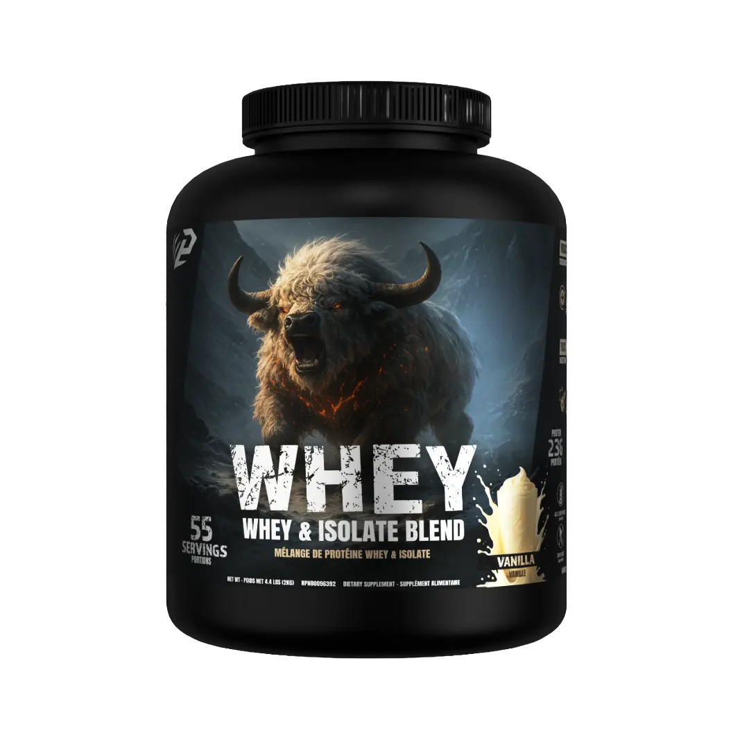 Predator Whey 2kg - Whey and isolate lactoserum protein powder Blend, 55 servings,