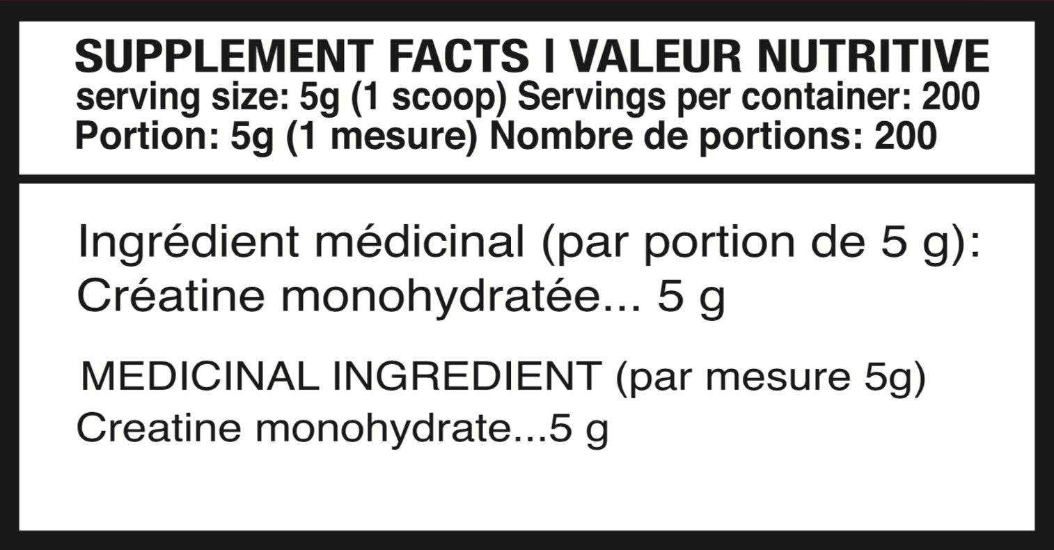 Big Foot Creatine 1000g, 200 servings