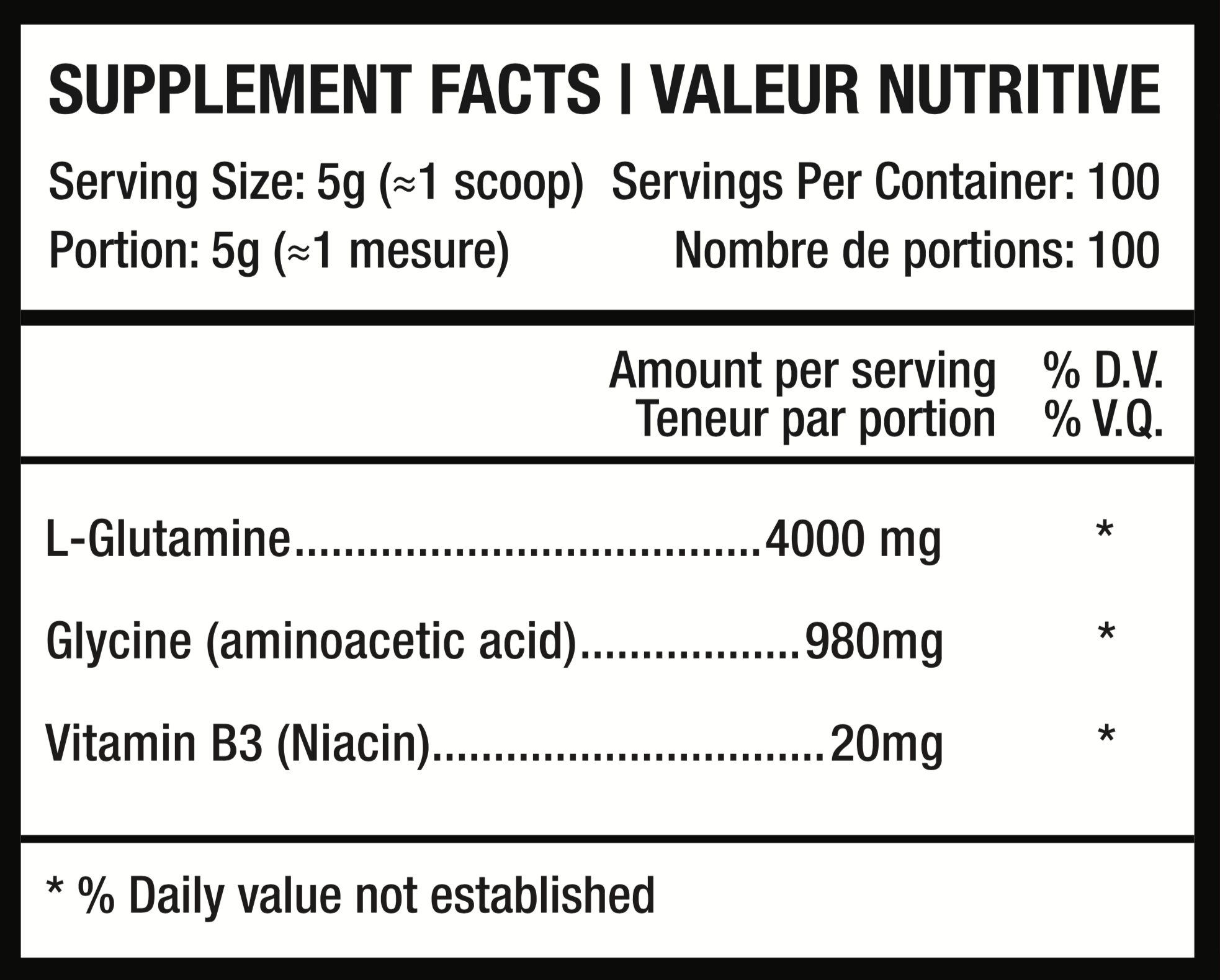 Glutamine + 100 servings, Unflavored …